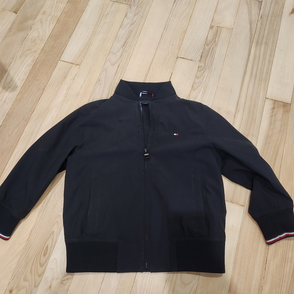 Tommy Hilfiger Kids Black Jacket with Logo